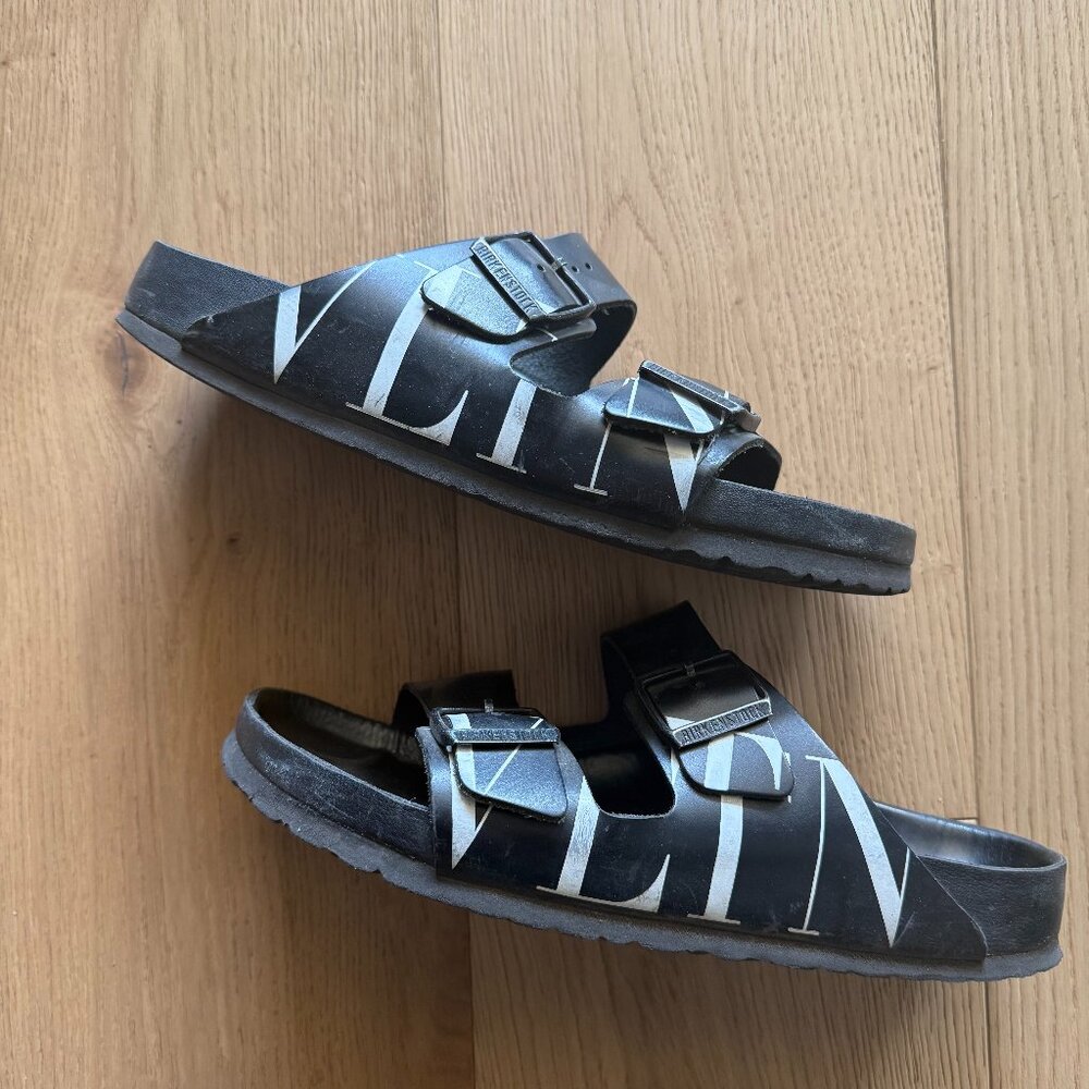 Valentino VLTN Black Slide Sandals